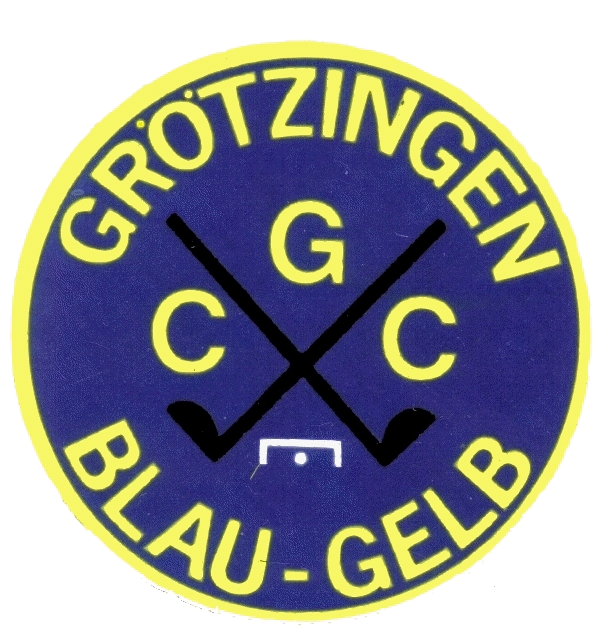 Die Grafik zeigt das Wappen des CGC Blau-Gelb Grötzingen 1968 e.V.
