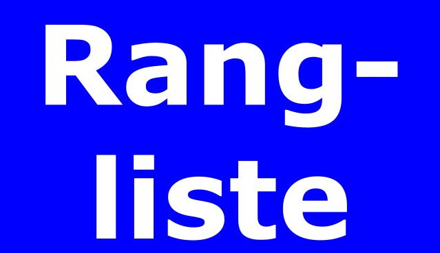 Die Grafik zeigt das Wort "Rangliste"