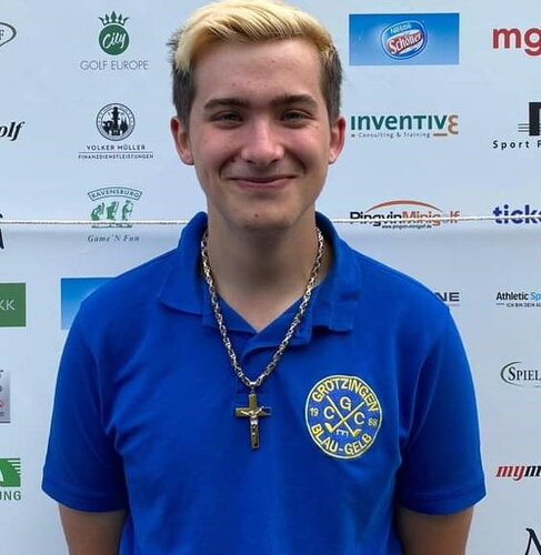 Das Bild zeigt Max Hartkorn bei den Deutschen Minigolf-Jugend-Meisterschaften 2023 Foto: Tamara Hartkorn, CGC Grötzingen  