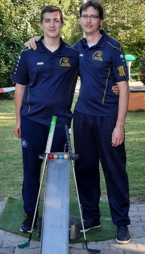 Das Bild des CGC Grötzingen zeigt Max Hartkorn (links) und Mario Hartkorn-Götz