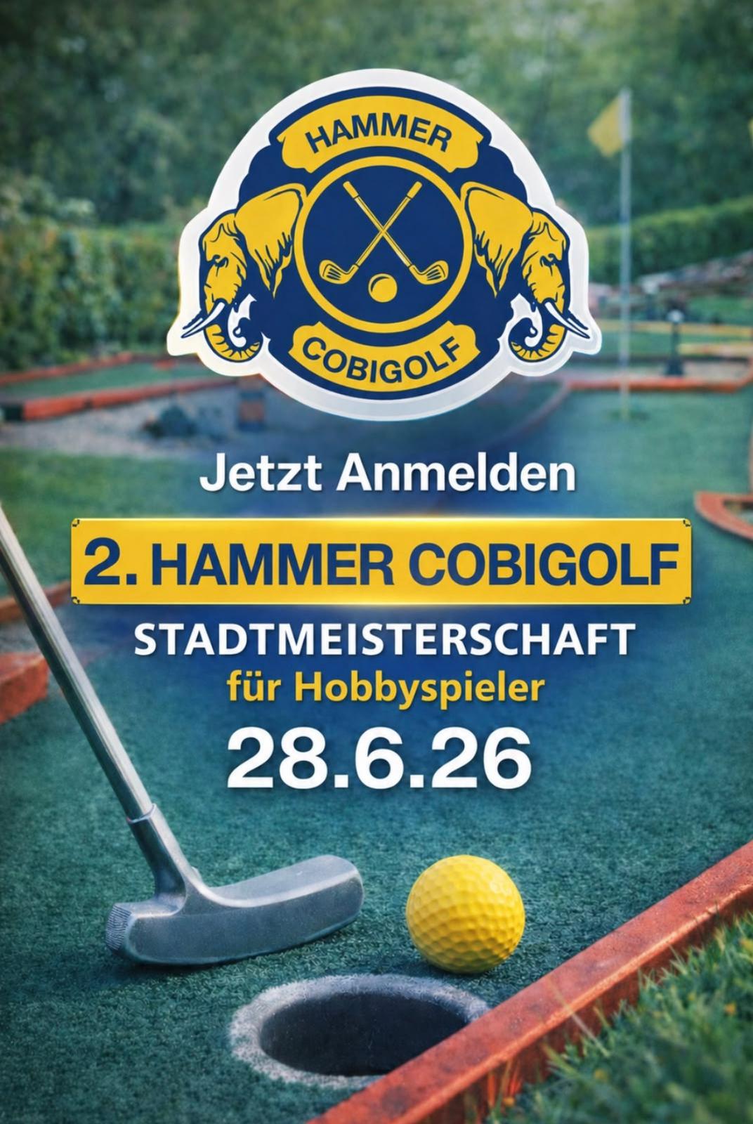 Das Bild zeigt das Plakat zur Hammer Stadtmeisterschaft 2026