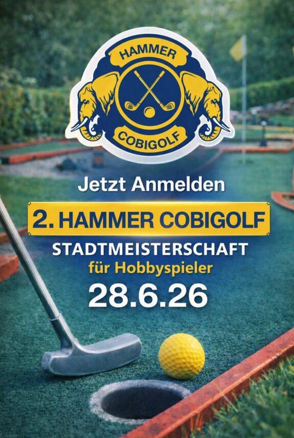 Das Bild zeigt das Plakat zur Hammer Stadtmeisterschaft 2026