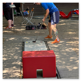 Das Foto zeigt Teilnehmer der Deutschen Cobigolf-Meisterschaft 2026 in Krumbach<br />© Ash Peithmann (1. Essener CGC Blau-Gold)