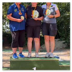 DM Cobigolf - Krumbach 2026 - Siegerehrung<br /><br />©Ash Peithmann (1. Essener CGC Blau-Gold)