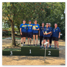 DM Cobigolf - Krumbach 2026 - Siegerehrung<br /><br />©Ash Peithmann (1. Essener CGC Blau-Gold)