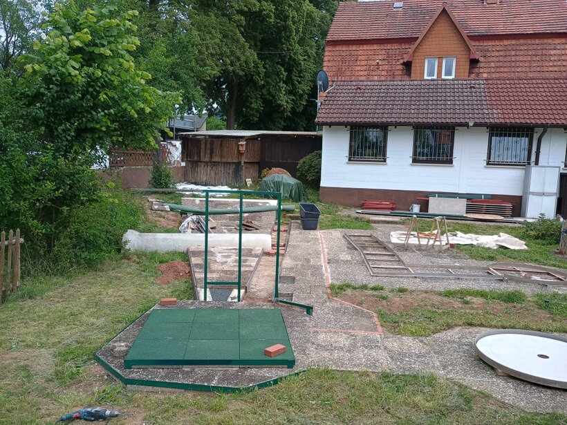 Bild Das Bild zeigt den Umbau der Rauschenberger Anlage